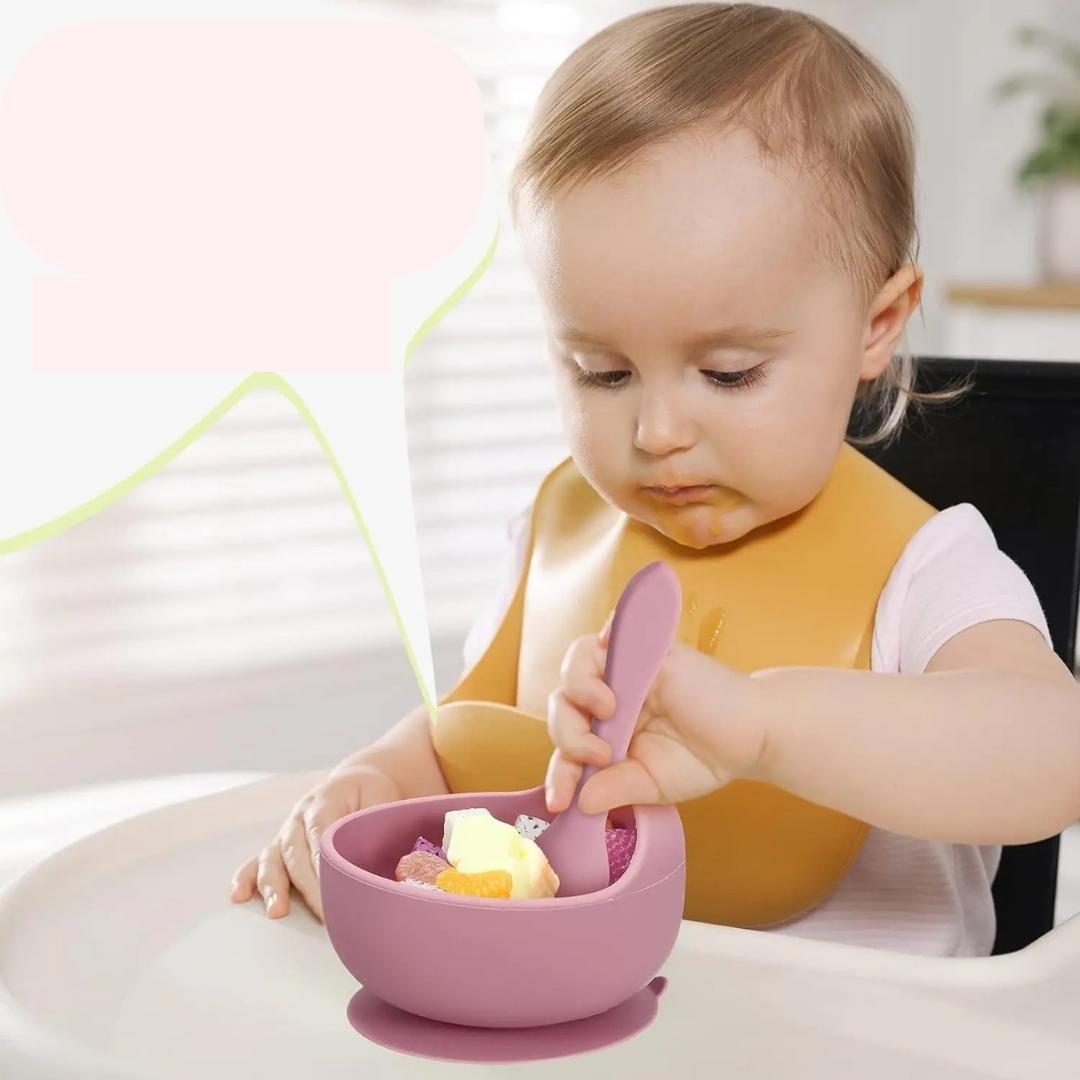 Non-slip silicone bowl – Learn to eat without spills