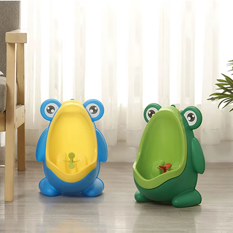 Cartoon Baby Toilet Urinal Boy Wall-Mounted Urinal Frog Shape Boy Standing Urinal Toilet Training Urinal Pot Bébé Toilette