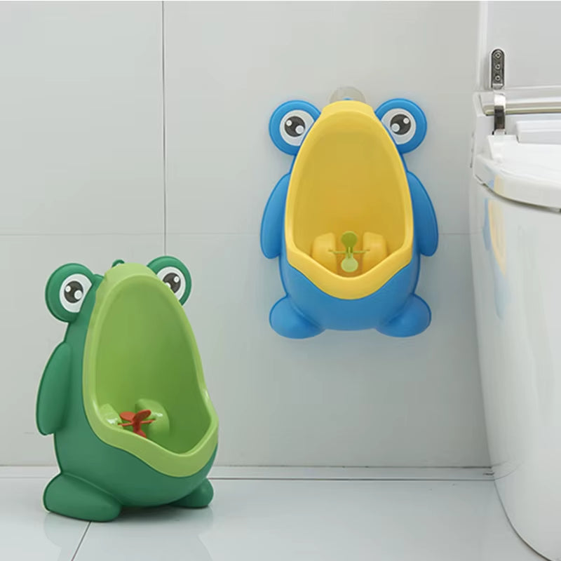 Cartoon Baby Toilet Urinal Boy Wall-Mounted Urinal Frog Shape Boy Standing Urinal Toilet Training Urinal Pot Bébé Toilette